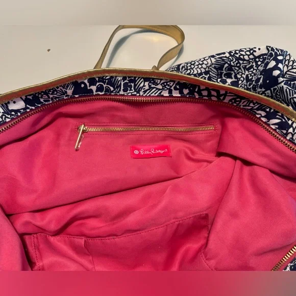 Target x Lily Pulitzer Weekender Tote in Upstream Navy - Picture 2 of 2